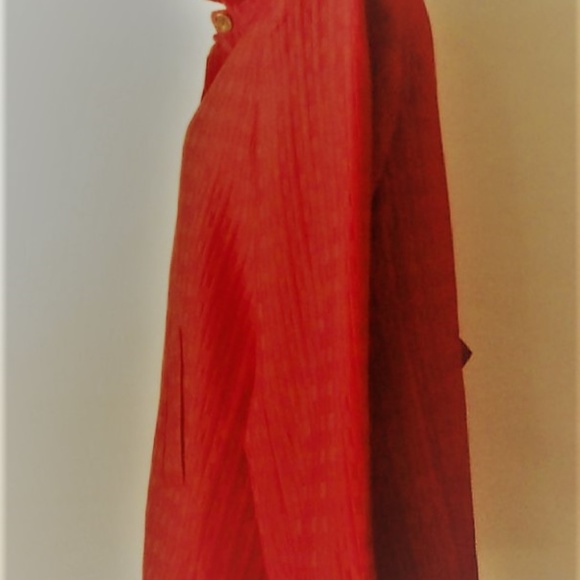 Plus Size Red Women's Jacket, Simonton Says - Picture 4 of 8